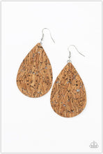 Load image into Gallery viewer, CORK It Over Silver Earrings - Demetra's Bling Boutique
