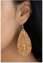 Load image into Gallery viewer, CORK It Over Silver Earrings - Demetra's Bling Boutique
