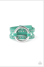 Load image into Gallery viewer, Studded Statement - Maker Green Urban Bracelet - Demetra's Bling Boutique

