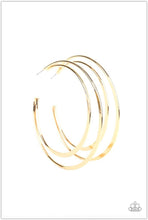 Load image into Gallery viewer, Last HOOP-rah Gold Hoop Earrings - Demetra's Bling Boutique
