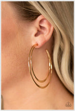 Load image into Gallery viewer, Last HOOP-rah Gold Hoop Earrings - Demetra's Bling Boutique

