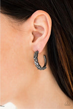 Load image into Gallery viewer, Glitter Galaxy Black Earrings - Demetra's Bling Boutique
