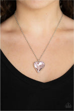 Load image into Gallery viewer, Heart Flutter Pink Necklace - Demetra's Bling Boutique
