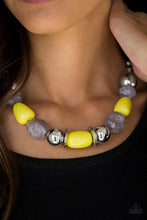 Load image into Gallery viewer, South Shore Sensation - Yellow Necklace - Demetra's Bling Boutique
