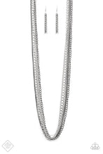 Load image into Gallery viewer, Turn Up The Mix - Silver Layered Chain Necklace - Demetra's Bling Boutique
