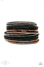 Load image into Gallery viewer, Do The Hustle - Black Suede Bracelet - Demetra's Bling Boutique
