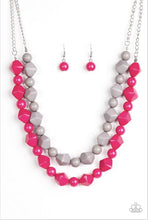 Load image into Gallery viewer, Rio Rhythm - Pink Beaded Necklace - Demetra's Bling Boutique
