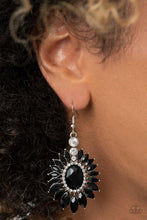 Load image into Gallery viewer, Big Time Twinkle Black Earrings - Demetra's Online Bling Boutique
