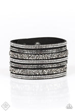 Load image into Gallery viewer, Rebellious Shine Black- Wrap Bracelet - Demetra's Bling Boutique
