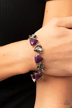 Load image into Gallery viewer, Paparazzi Pumped up Prisms - Purple Bracelet
